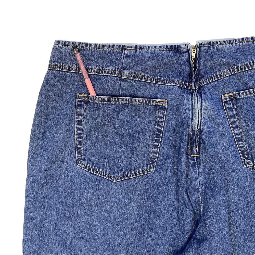 Zana di Women Vintage Blue Jeans Plus Size 26 High Rise Belted Straight Leg NWT - Picture 15 of 16